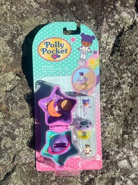 Polly Pocket StarDream collectible vintage 90s Playset - Purple Pink RARE SET